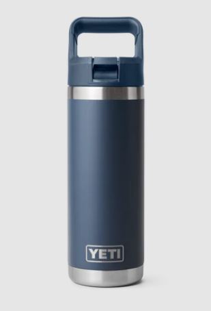 Rambler 18oz Straw Bottle Navy