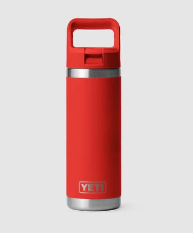 Rambler 18oz Straw Bottle Rescue Red