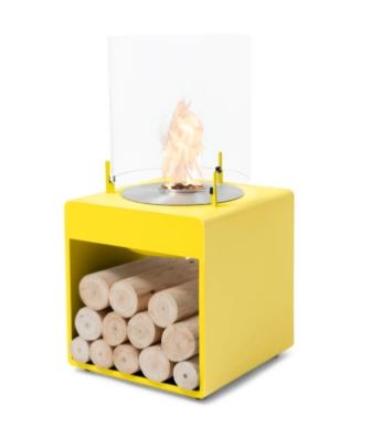 Pop 3 L Yellow Fireplace