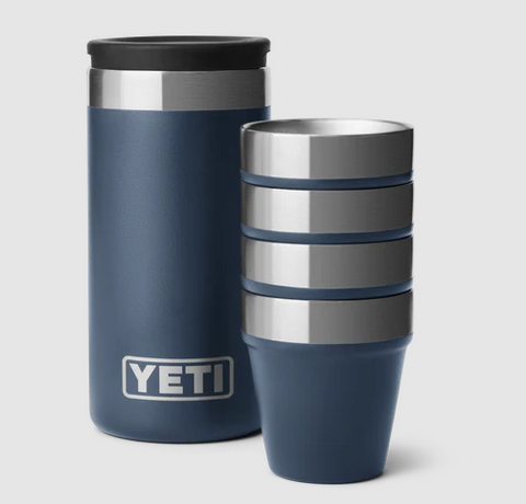 Yeti Shot Glasses Navy (inc Carry Case)