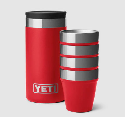 Yeti Shot Glasses Rescue Red (inc Carry Case)