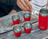 Yeti Shot Glasses Rescue Red (inc Carry Case)