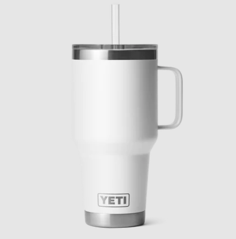 Rambler 35oz Straw Mug White
