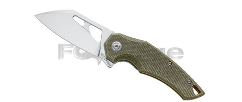 Folding Atrax OD Knife with Green Handle