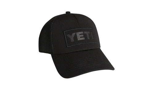 Black On Black Patch Trucker Hat