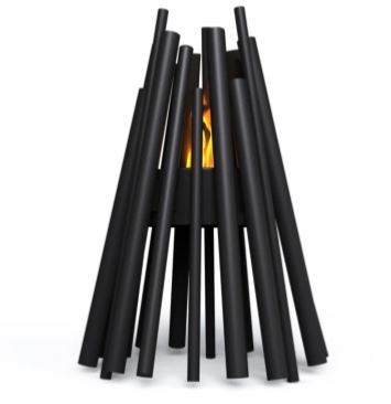 Stix 8 Fire Pit Black W/bk Ab8