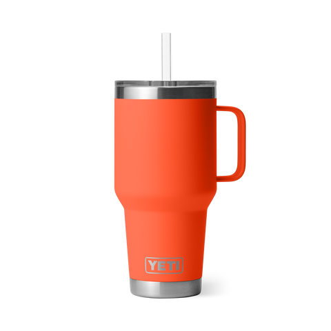 Rambler 35oz Straw Mug Papaya