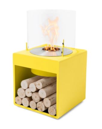 Pop 8 L Yellow Fireplace