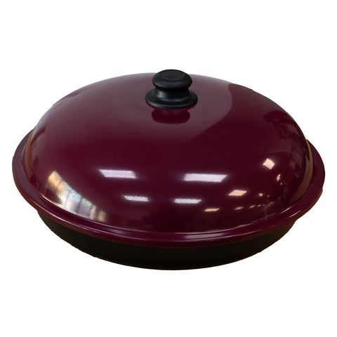 Premium Hot Platter Food Warmer Burgundy/Black