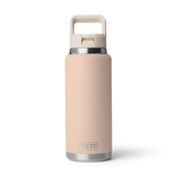 Bottle Rambler 36oz Straw Tahini