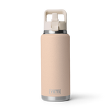 Bottle Rambler 36oz Straw Tahini