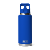 Bottle Rambler 36oz Straw Royal Blue