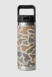 Rambler 18oz Straw Bottle Tan Camo