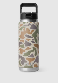 Bottle Rambler 26oz Straw Tan Camo