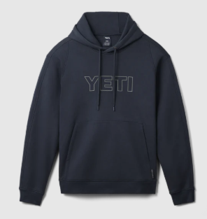 Yeti Logo Fleece Hoodie Navy XL