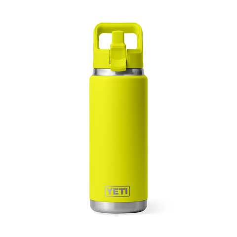 Bottle Rambler 26oz Straw Firefly Yellow