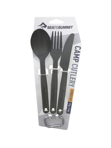 SET CAMP CUTLERY 3PC CHARCOAL
