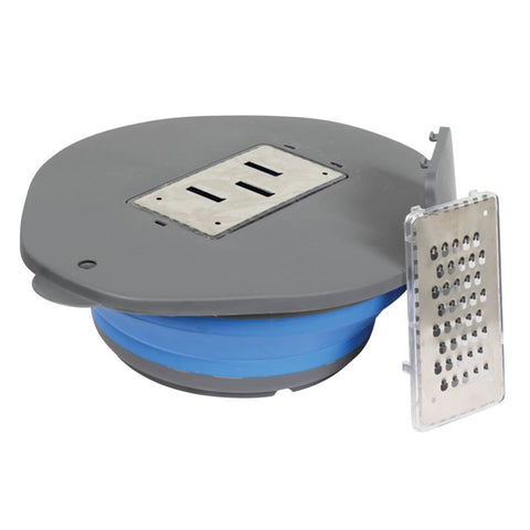 BOWL & GRATER SET POPUP BLUE